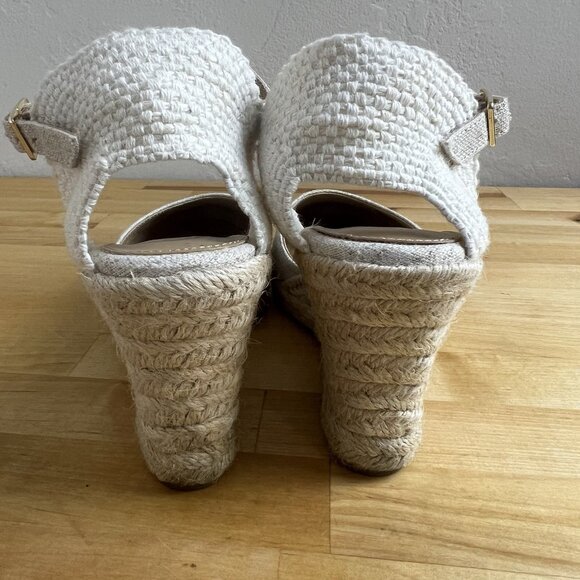 J.Crew Factory‎ Ankle-strap Espadrille Wedges Sandal Closed Toe Shoes Size 6.5 - Picture 5 of 11